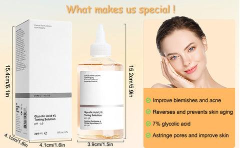 ORDINARY Glycolic Acid 7% Toning Solution Pimple Marks Lightening