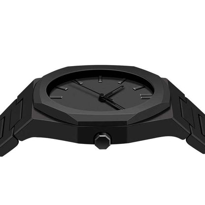 Black Aura Arabic Digital Plastic Strap Quartz Men's Watch