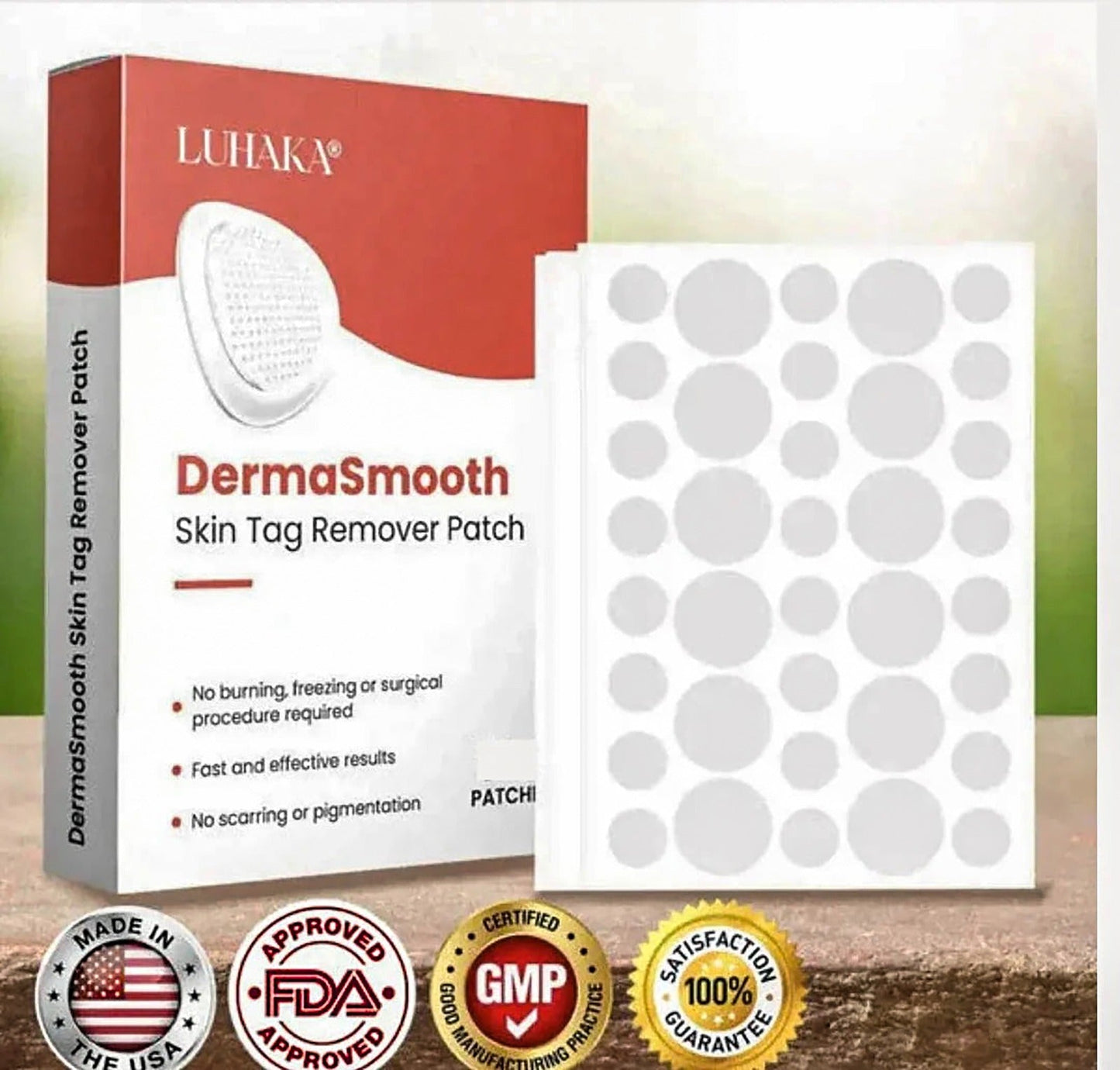 Derma Smooth Skin Tag Removal Patch | 72 Pathces |