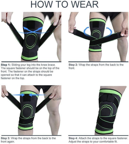 Knee Support Brace| Injury Knee Support Belt Pain Relief Belt